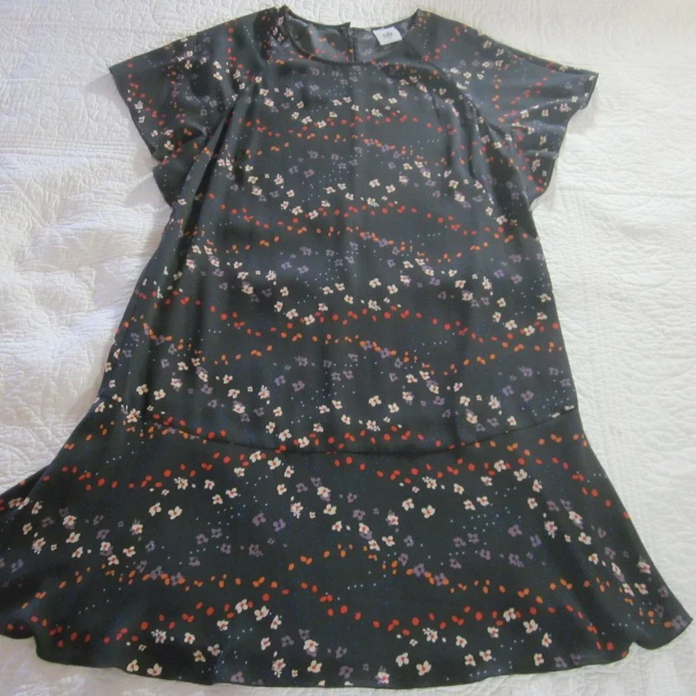 CAbi  Dress S Muse Floral Print Flutter Sleeve #3828 - Picture 2 of 10